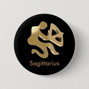 Sagittarius, Sagittario Pinback Button