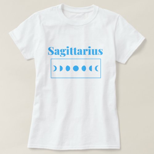 Sagittarius Shirt with Moon Phases