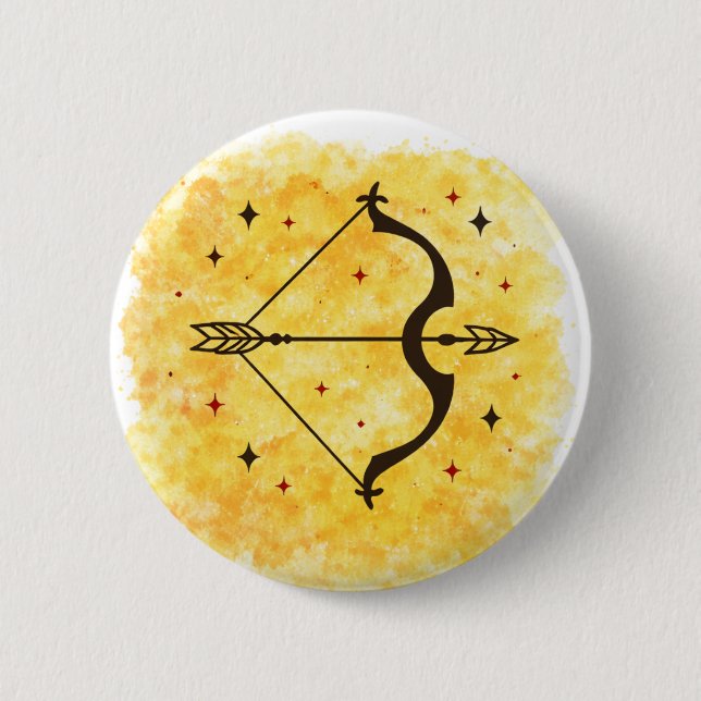 Sagittarius Sign Button (Front)