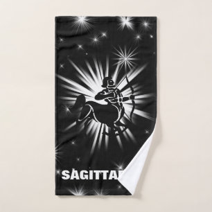 Sagittarius sign hand towel 