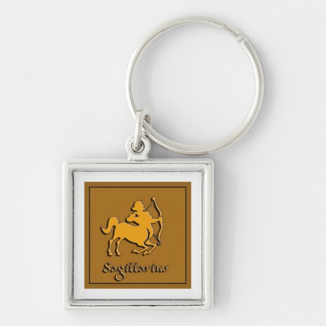 Sagittarius sign keychain (Front)