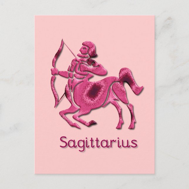 Sagittarius Sign Postcard (Front)