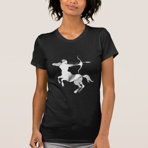 Sagittarius Silver Archer Zodiac T_Shirt