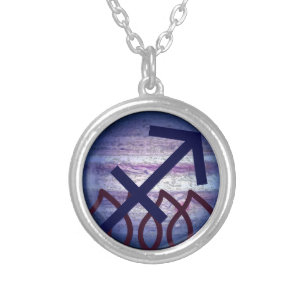 Sagittarius Silver Plated Necklace
