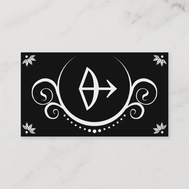 sagittarius sophistications business card (Front)