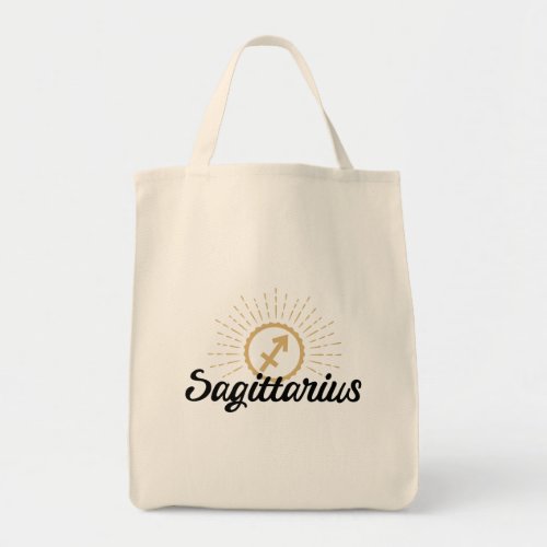 Sagittarius Starburst Symbol  Tote Bag