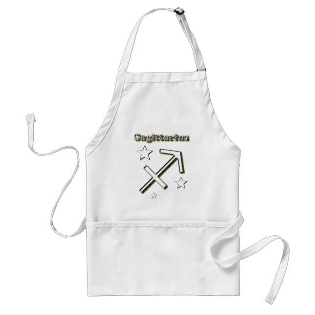 Sagittarius symbol adult apron (Front)