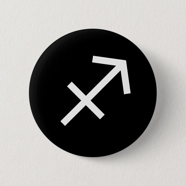 Sagittarius Symbol Pinback Button (Front)
