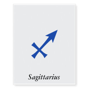 Sagittarius symbol temporary tattoos