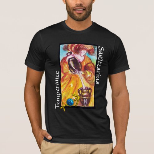 SAGITTARIUSTEMPERANCE TAROT ZODIAC BIRTHDAY SIGN T_Shirt