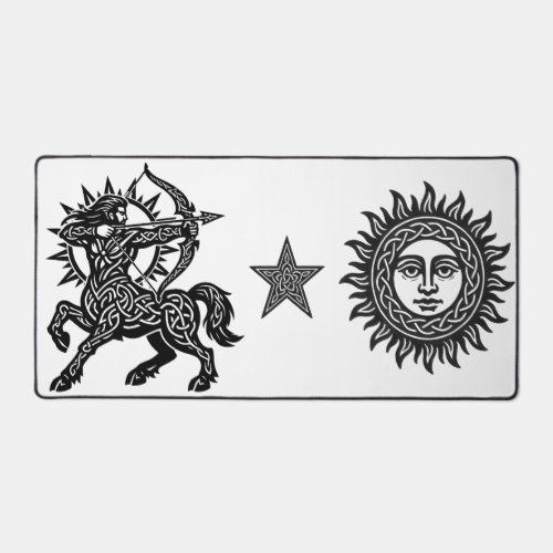 Sagittarius — The Archer by BurnsInHell Desk Mat