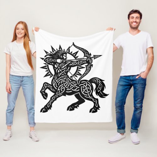 Sagittarius — The Archer by BurnsInHell Fleece Blanket