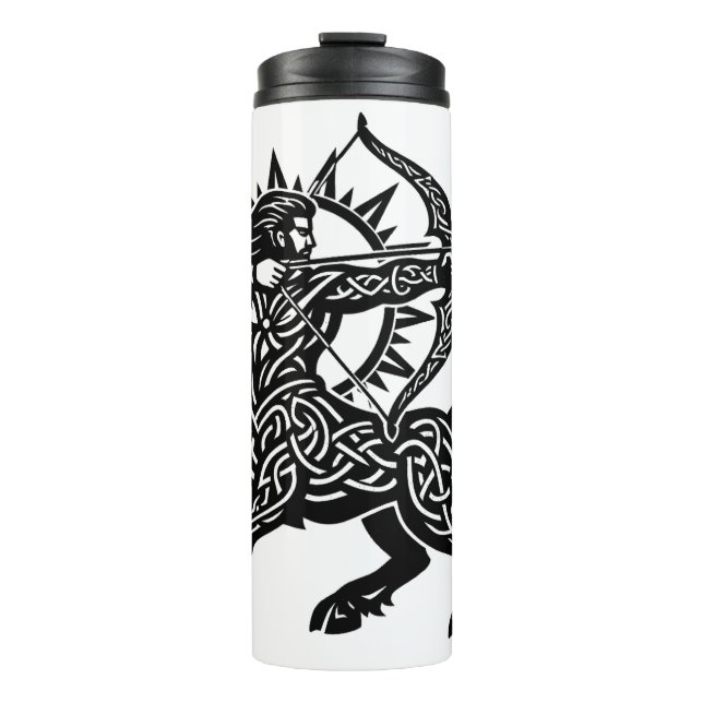 Sagittarius — The Archer by BurnsInHell Thermal Tumbler (Front)
