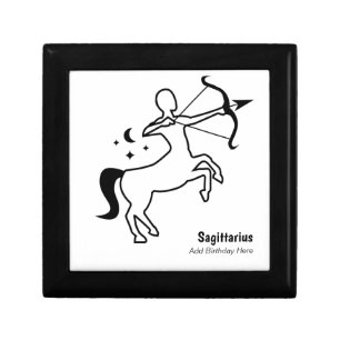 Sagittarius the Archer personalized trinket Gift Box
