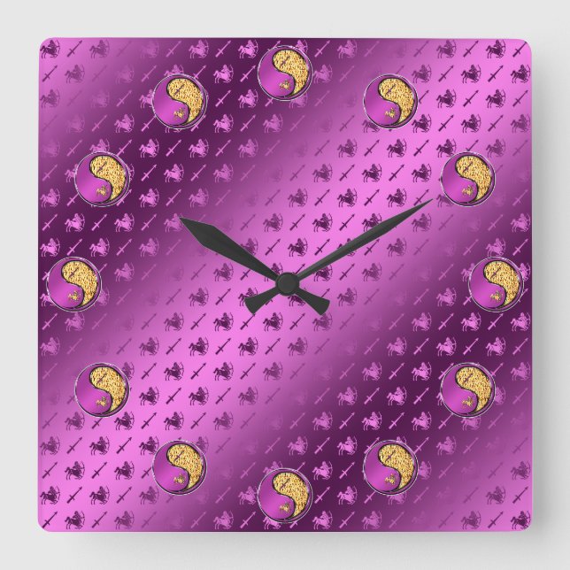 Sagittarius the Archer Square Wall Clock (Front)