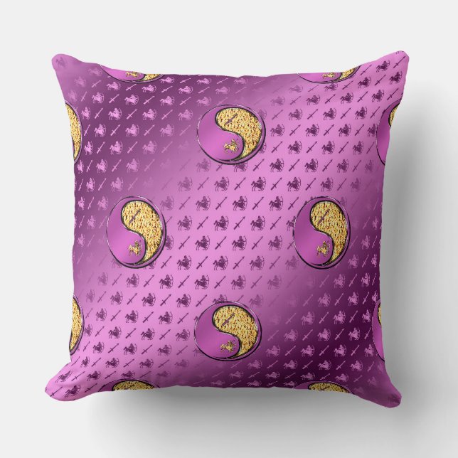 Sagittarius the Archer Throw Pillow (Front)
