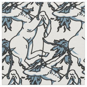 Sagittarius The Archer zodiac art pattern fabric