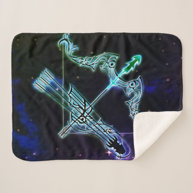 sagittarius the archer zodiac blanket (Front (Horizontal))