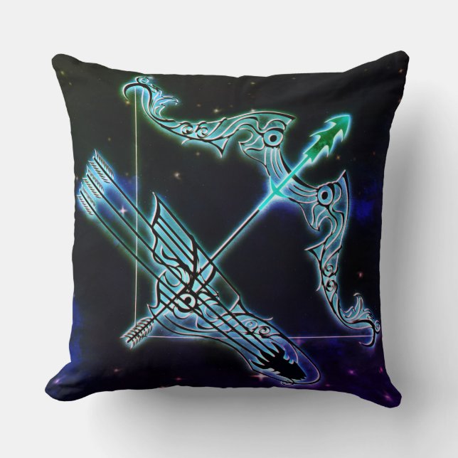 sagittarius the archer zodiac pillow (Front)