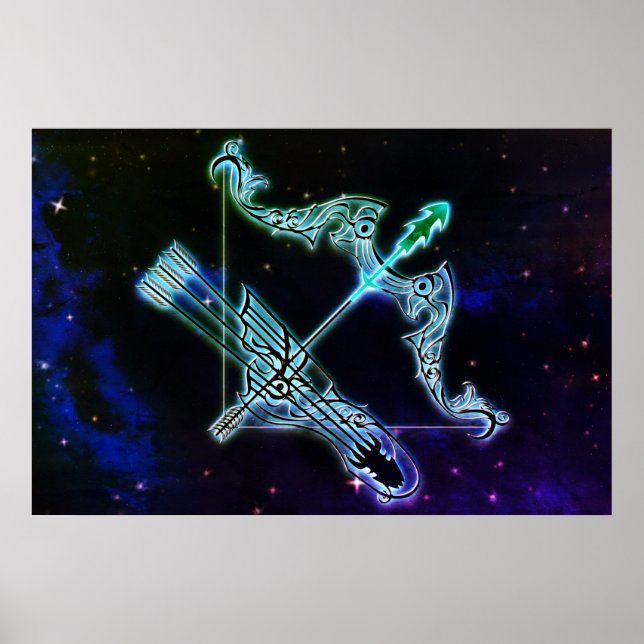 sagittarius the archer zodiac poster (Front)