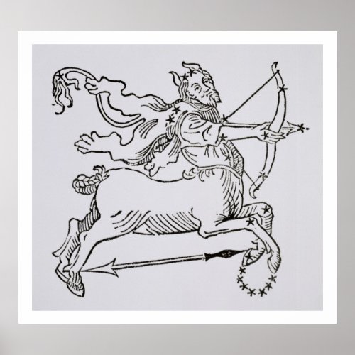 Sagittarius the Centaur an illustration from the Poster