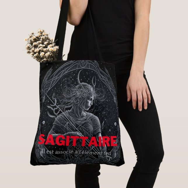 Sagittarius Tote Bag (Close Up)