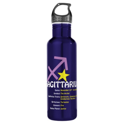 Sagittarius Traits Water Bottle
