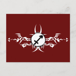 Sagittarius Tribal Postcard