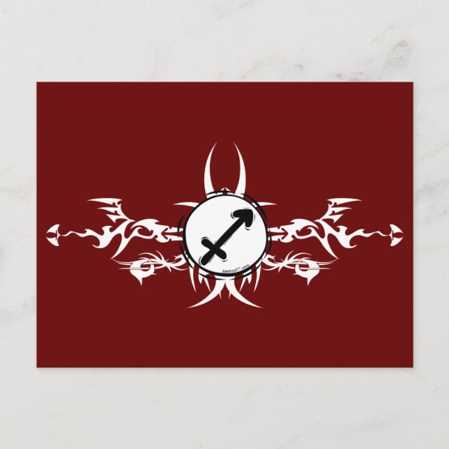 Sagittarius Tribal Postcard (Front)