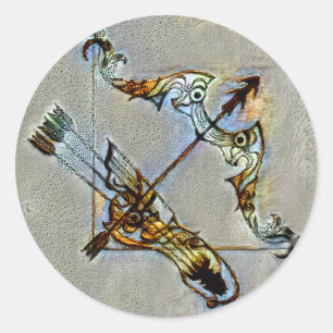 Sagittarius Venice Classic Round Sticker