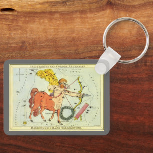 Sagittarius, Vintage Constellation Urania's Mirror Keychain