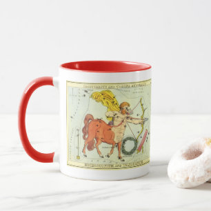Sagittarius, Vintage Constellation Urania's Mirror Mug