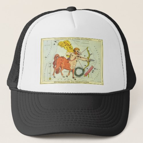 Sagittarius Vintage Constellation Uranias Mirror Trucker Hat