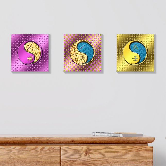 Sagittarius & Water Dragon Canvas Photo Tile (Dresser)
