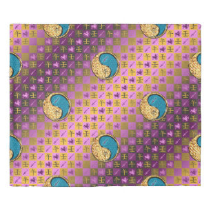 Sagittarius & Water Horse Duvet Cover