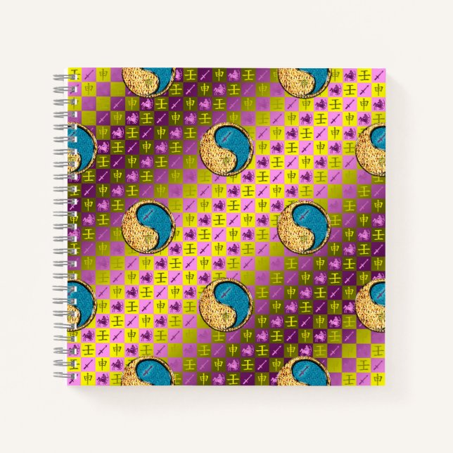 Sagittarius & Water Monkey Notebook (Front)