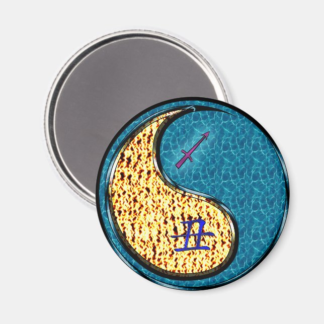Sagittarius & Water Ox Magnet (Front/Back)