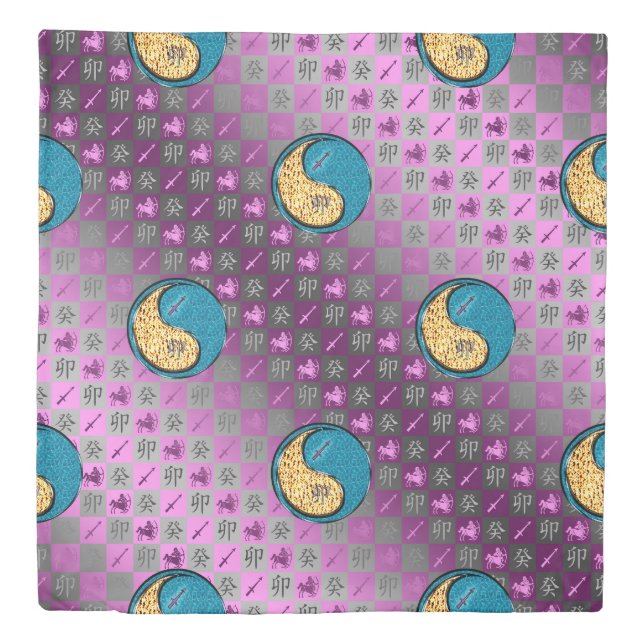 Sagittarius & Water Rabbit Duvet Cover (Front)