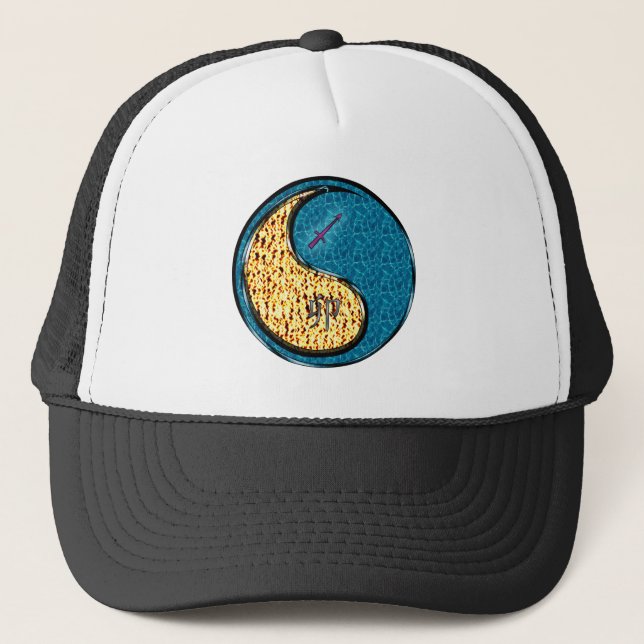Sagittarius & Water Rabbit Trucker Hat (Front)