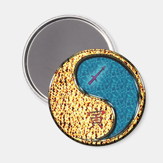 Sagittarius & Water Tiger Magnet (Front/Back)