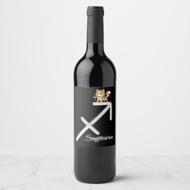 Sagittarius Wine Label (Front)