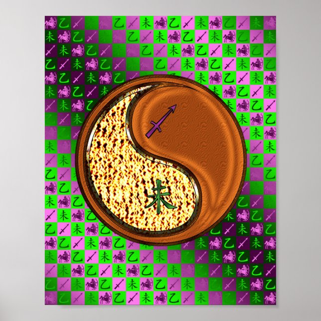 Sagittarius & Wood Goat Poster (Front)