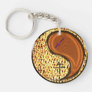 Sagittarius & Wood Horse Keychain