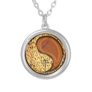 Sagittarius & Wood Horse Silver Plated Necklace