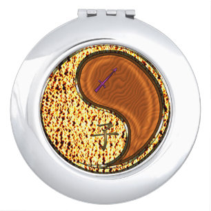 Sagittarius & Wood Rat Compact Mirror