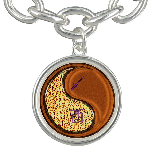 Sagittarius & Wood Rooster Bracelet (Design)