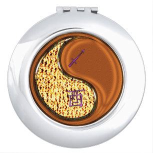 Sagittarius & Wood Rooster Compact Mirror