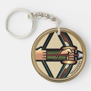 Sagittarius Z Keychain