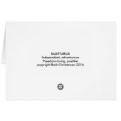 Sagittarius Zodiac (Back Horizontal)