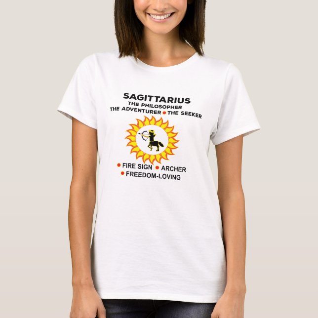 Sagittarius Zodiac Archer T-Shirt (Front)